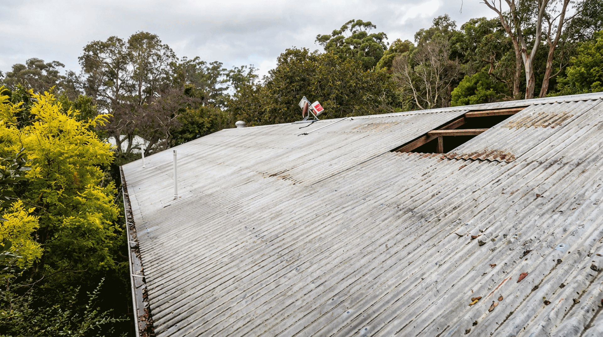 before after hail damaged roof replacement
