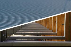 large scale industrial roof build collage cover